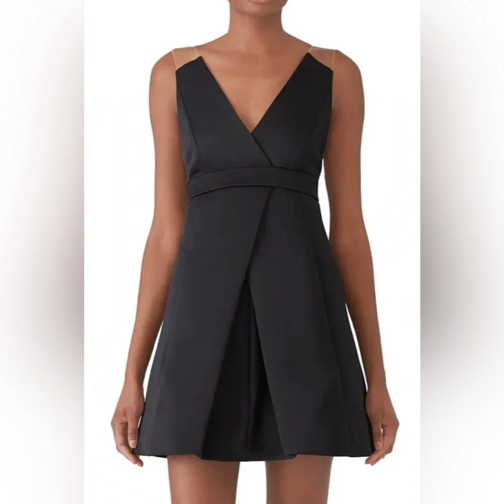 KAUFMANFRANCO Onyx Black Cocktail Dress - Picture 2 of 10